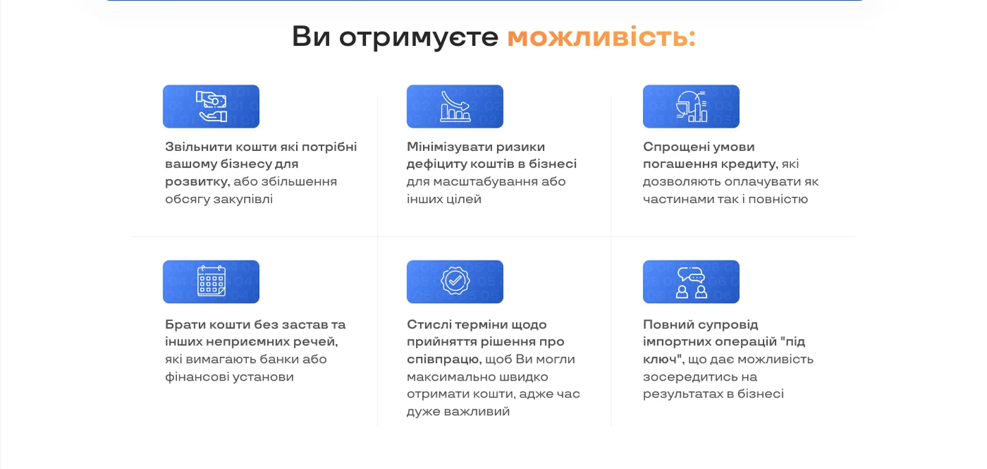 Лендінг OPTMASTER: можливості для бізнесу