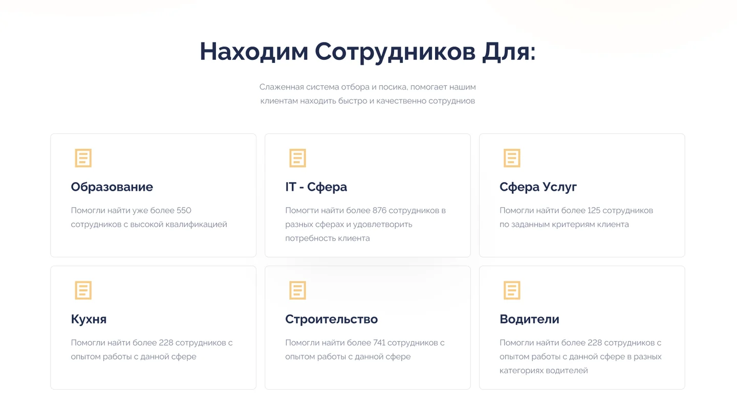 Сайт YesWork: сфери підбору для бізнесу